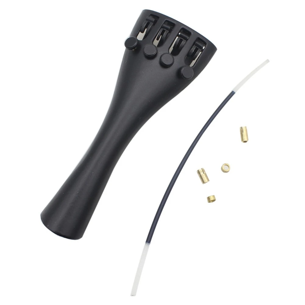 

1pcs Homeland 3/4 4/4 Fiddle/Violin Tailpiece With Tailgut Tailcord Aluminum Alloy 4 Fine Tuners Violin Parts & Accessories