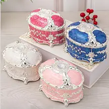 Мода Овальные Материал металлические украшения Чехол ювелирные изделия Организатор металлические украшения Коро ювелирных дисплей коробка кольца Z171