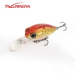 TSURINOYA DW40 Crankbait 32 мм 2,7 г плавающей 1,8 м 3D глаза 12 Цветов VMC крюк Iscaartificial пункт Pesca рыбалка Wobber приманки