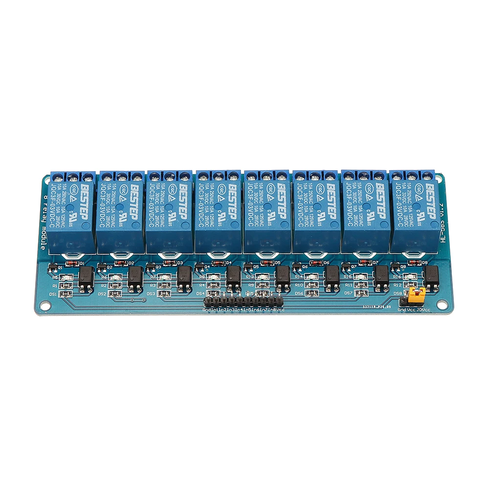 8 Channel 3.3V Relay Module Optocoupler Driver Relay Control Board Low Level For Arduinoin