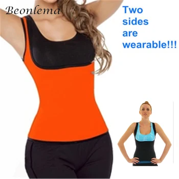 

Beonlema Modeling Strap Waist Trainer Corsets for Sweat Vest Neoprene Top Body Shaper Slimming Belly Sheath Shapewear Plus Size