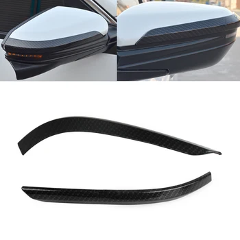 

CITALL 2pcs ABS plastic Carbon Fiber Texture Rearview Side Mirror Strip Cover Trim Fit For Honda Civic 2016 2017