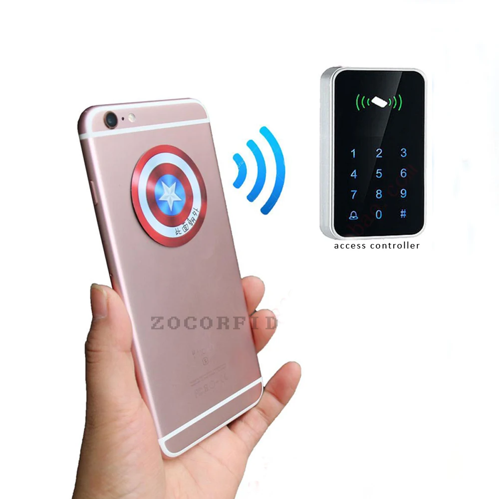 (10 قطعة/الوحدة) بطاقات rfid 125 كيلو هرتز 46 ملليمتر T5577 لإعادة عملة لعلامة نسخ شكل دائري ملصقا استخدام ل الهاتف المحمول