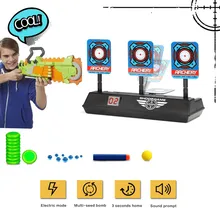 Автоматический сброс Интеллектуальный светильник звуковой эффект забивание игрушечная цель электронная цифровая цель для Nerf бластер пистолет игрушка дропшиппинг T6