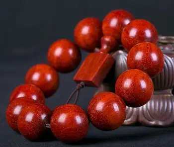 

Lobular red sandalwood rosewood crafts Beads Bracelet