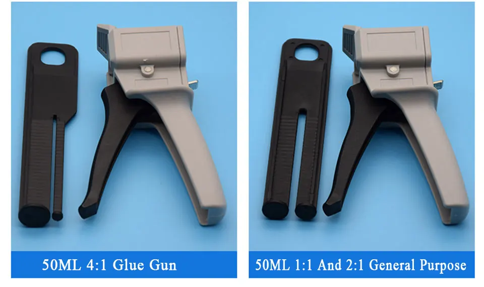 50 мл 1:1, ручной клеевой пистолет AB, железный клеевой пистолет ab, опт, розница, пневматический клапан AB, двойные жидкие клеевые инструменты, два элемента
