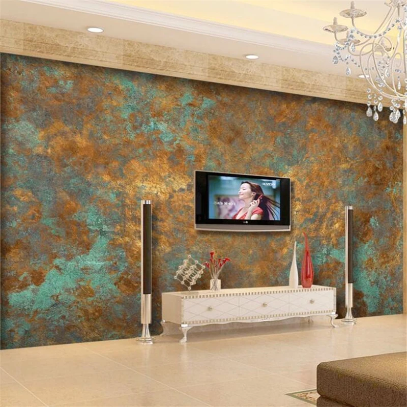 

beibehang papel de parede 3d Custom wallpaper European luxury retro rust rust TV background wall painting wall mural tapety