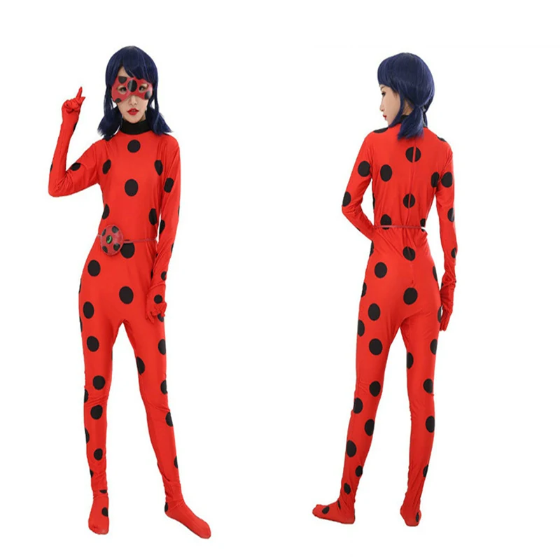 Ladybird Bodysuit  Performance  Clothing  Cosplay Seven-star  Ladybird  Lady Reddy  Ladybug  Anime Tights  Halloween Lovely