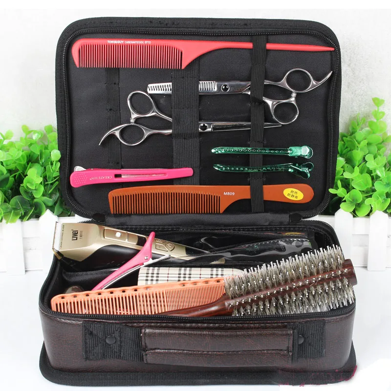 Hairdressing Tool Handbag Nylon /PU Leather Professional Stylists Hair Scissors Tool Box Bag