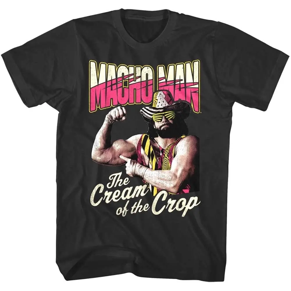 

Macho Randy Savage Cream Of The Crop Wrestling Legend Muscles Brand Clothihng Quality Fashion Mens T Shirt 100%Cotton