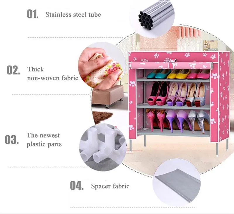 Обувные стеллажи мебель из нетканого материала обувной шкаф для хранения обуви mueble zapatero полка для обуви