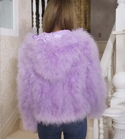 turkey feather jacket