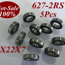 5 шт. 627RS 627 2RS 627RZ 627-2RZ 627-2RS 7X22X7 мм миниатюрный шариковый подшипник s скейтборд-скутер роликовые коньки шариковый подшипник