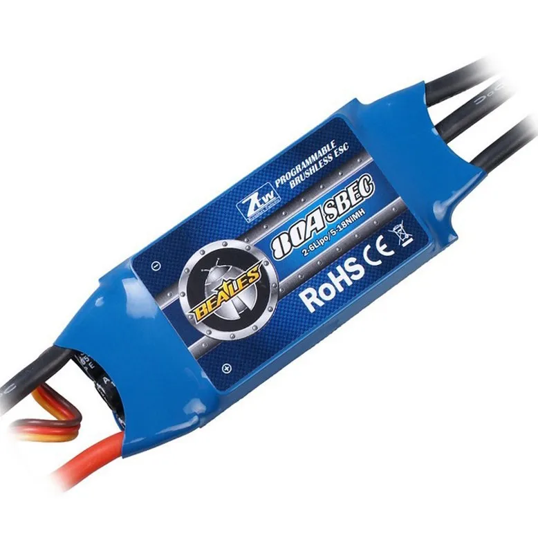 

ZTW Beatles 80A ESC Speed Controler With UBEC For RC Airplanes + Helicopter BLMrc helicopters quadcopter