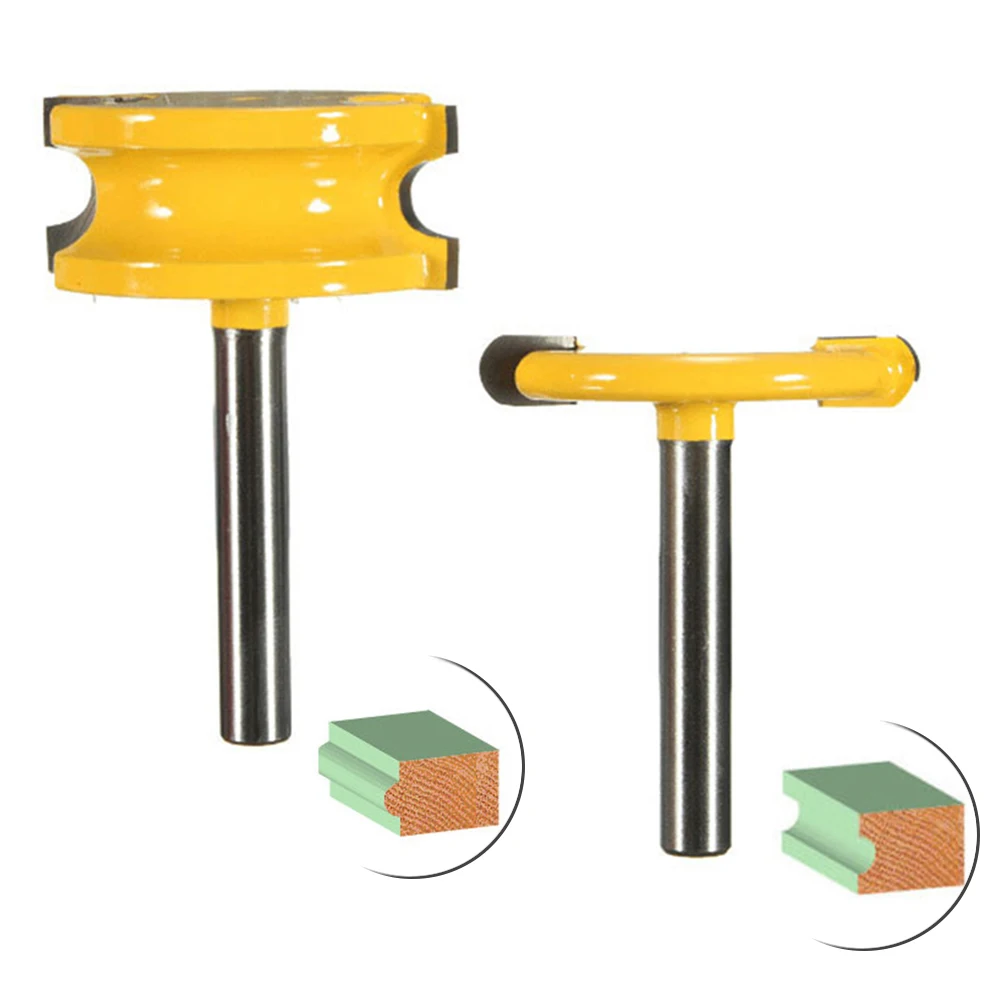 2pcs High Quality Router Bit 1/4" Shank 1/4" Diameter Canoe Flute And