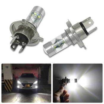 

2x H4 60W LED Fog lights Head Lamp White Light Bulb Light 20-SMD For Kia Sportage cerato sorento ceed rio Plett Yueda K2 KX3