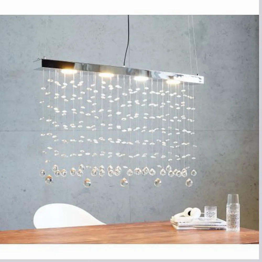 Nieuwe ontwerp moderne grote lustre lumiere k9 kristallen hanglamp gx53 led lamp chandelirs voor keuken lichten