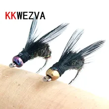 KKWEZVA 20PCS fishing lure #8 Black hooks Peacock Feather Material Nymph Spinner Baetis Fly Bait Trout Fly Fishing Flies & Lures KKWEZVA 20PCS fishing lure #8 Black hooks Peacock Feather Material Nymph Spinner Baetis Fly Bait Trout Fly Fishing Flies & Lures