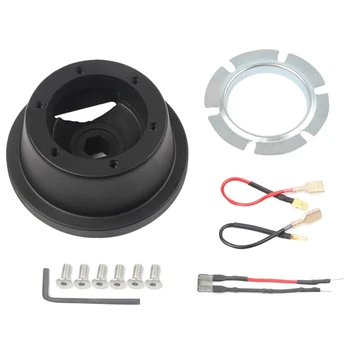 

New Black Car Steering Wheel Short Wheel Hub Adapter Fit for F ord Mustang Mazda