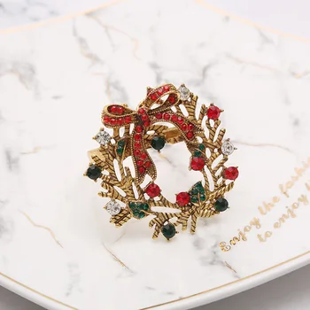 

6PCS Metal Christmas Napkin Christmas Napkin Ring Wedding Banquet Hotel Table Supplies