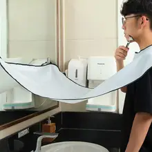 1 шт. компактный водонепроницаемый бритье бороды фартук сплошной цвет для мужчин Бытовая ванная комната борода фартук с отделкой передник для бритья Инструменты для укладки