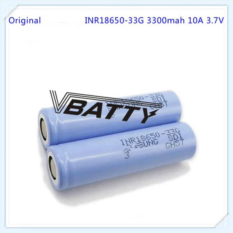 Для samsung 18650 33g литий-ионная батарея 3300mAh Высокая емкость 18650 батарея 10А ток разряда(1 шт