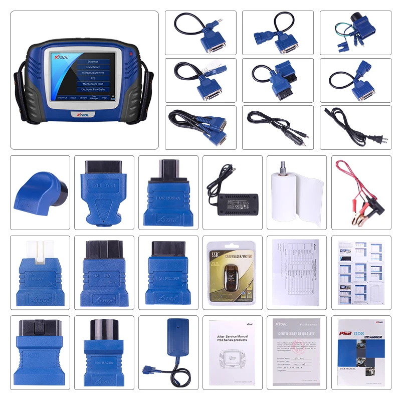 

XTOOL PS2 Auto Car Key Programmer Code Reader Programming GDS OBD2 Diagnostic Tool For Immobilizer Oil Reset ABS SRS Engine