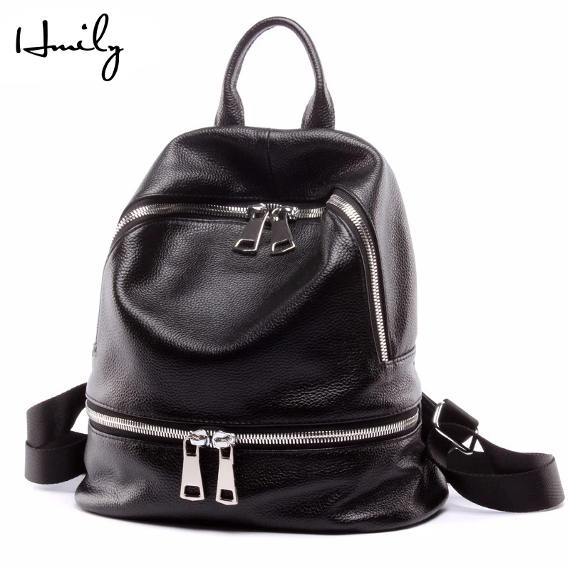 stylish leather backpack for women