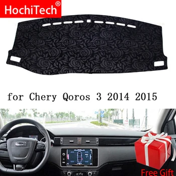 

Rose Pattern Non-slip Dashmat Dash Mat Dashboard Cover Pad Cover Carpet Car Sticker for CHERY QOROS 3 2014-2015 Car Styling