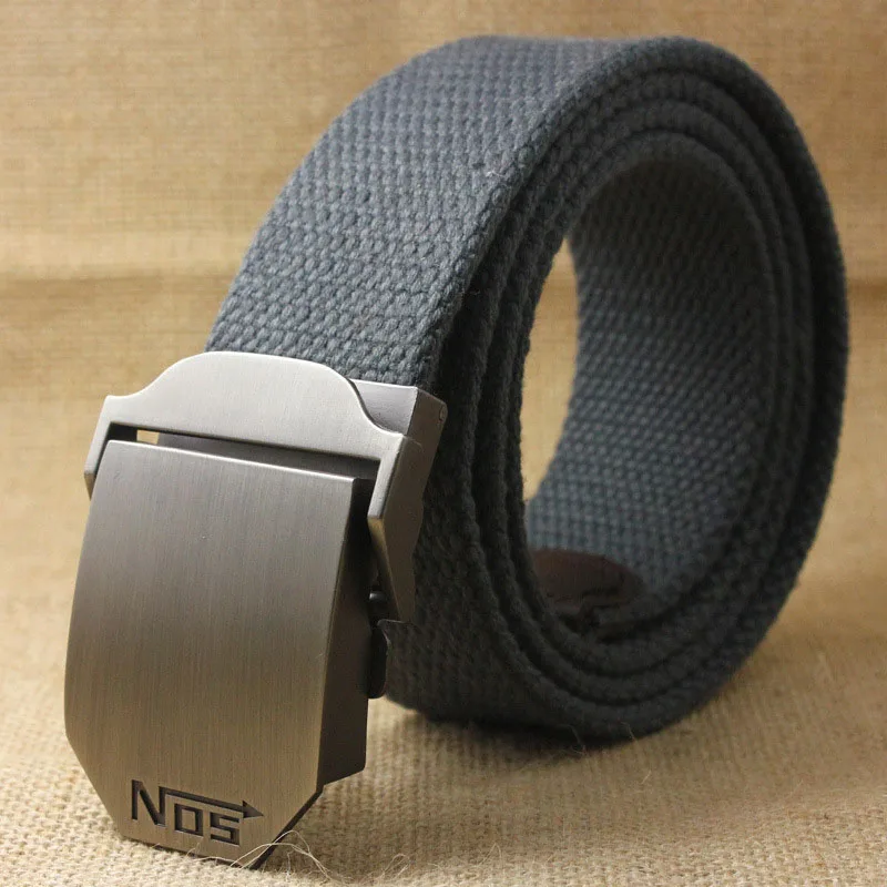 Unisex tactical belt Top quality 4 mm thick 3.8 cm wide casual canvas belt Outdoor Alloy Automatic buckle Men Belt 110-140cm genuine leather belt Belts