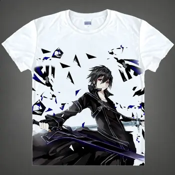 

Alfheim Online ALO T-Shirt Shino Asada Shirt fashion t-shirts men anime cosplay costume summer T Shirts japanese anime shirts a