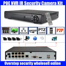 Freeship 8-КАНАЛЬНЫЙ 1080 P HD В Реальном Времени onvif POE сетевой Видеорегистратор 8-канальный Видеонаблюдения HDMI P2P Ip-камера POE NVR рекордер
