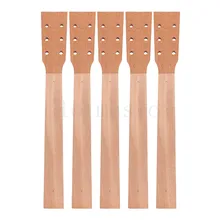 Acoustic Guitar Neck for Guitar Parts Replacement Luthier Repair Diy Unfinished Mahogany Head Veneer Pack of 5