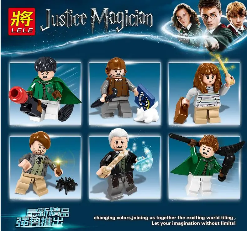 Legoings 16pcs/lot 39171 Movie Harry Potter Characters Dumbledore Hermione Ron Voldemort Mad eyes Building Blocks Toys Legoings 16pcs/lot 39171 Movie Harry Potter Characters Dumbledore Hermione Ron Voldemort Mad eyes Building Blocks Toys