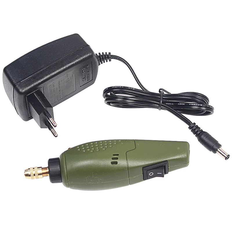 Online Dyh mini juego de accesorios de taladro eléctrico, herramienta amoladora de 12V CC para fresado de pulido y grabado (Enchufe europeo)
