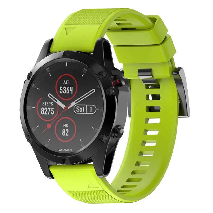 22 26 мм Quick Release EasyFit силиконовый ремешок для часов Ремешок для Garmin Fenix 5X5 5 Plus 3 3HR S60 D2 Mk1 Tactix Bravo ремешок для часов