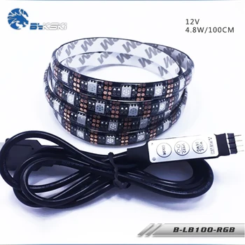 

BYKSKI Chassis Built-in LED 12V RGB Full Color Light Sticks use for Computer Case Sticky Soft Light with Waterproof 100cm
