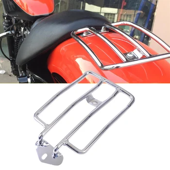 

beler Silver Seat Luggage Shelf Carrier Support Rack for Harley Davidson Sportster 1200 Sportster 883 2004 2005 2006 2007-2012