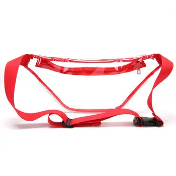 

New Women Simple Transparent Waist Bags Phone Pouch Fashion PVC Fanny Pack Women Chest Bag