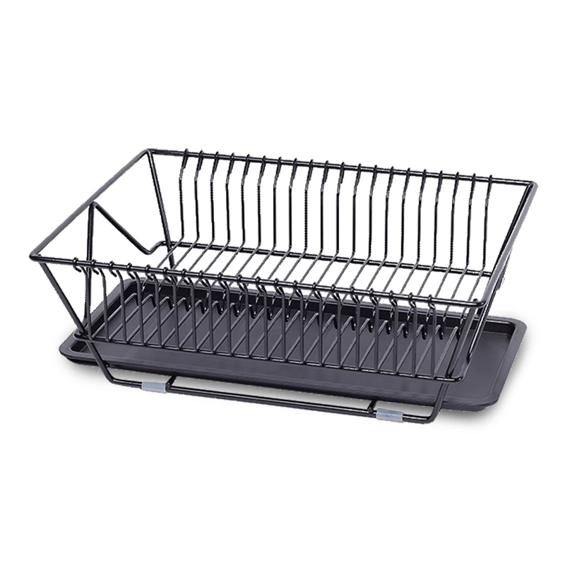  Dish Drying Rack - Metal Wire Kitchen Dish Drainer Rack Organizer with Drain Board - 32991500291