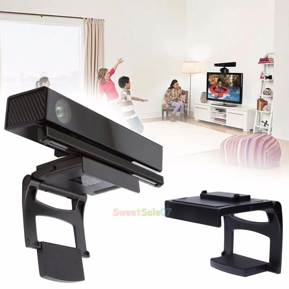 

TV Adjustable Clip Stand Holder Sensor Game for XBOX ONE Kinect +Privacy Cover #0324