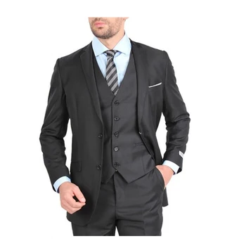 

Hot Sale 2017 New Men Business Suit Three Pieces Set Professional Formal Groom Wedding Party mens Suits Custom Made