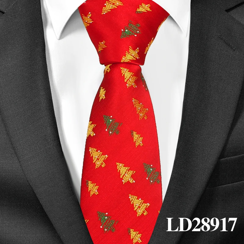 Модный мультяшный галстук на шею для рождества, жаккардовый обтягивающий мужской галстук, тонкий галстук Gravatas, галстук для подарков, повседневный галстук, галстуки - Цвет: LD28917