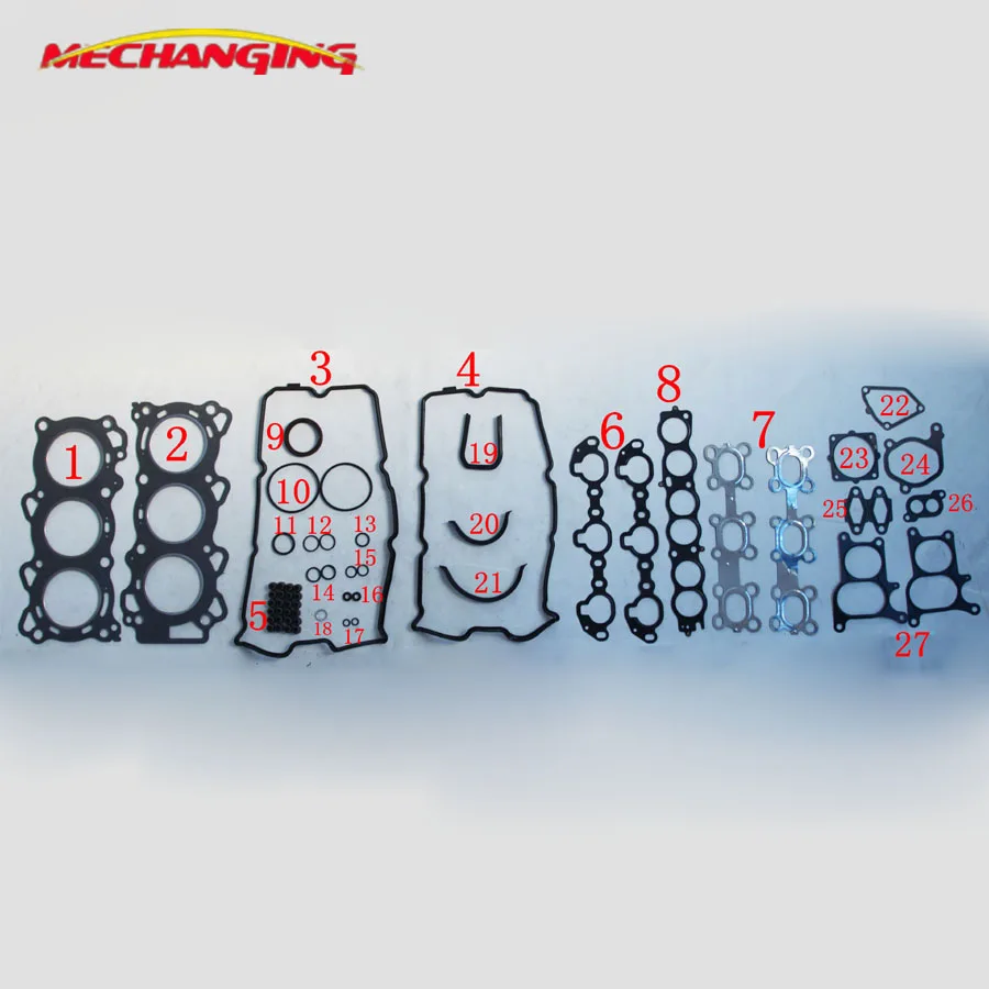 

VQ23DE For NISSAN TEANA J31Z 2.3L V6 Full Set Engine Rebuilding Kits Engine Seal Gasket Engine Parts Engine Gasket A0101-9Y425