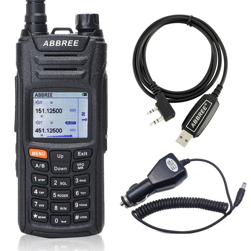

Abbree AR-F6 Walkie Talkie 6Bands Dual Display Dual Standby 999CH Multi-functional VOX DTMF SOS LCD Color Display Protable Radio