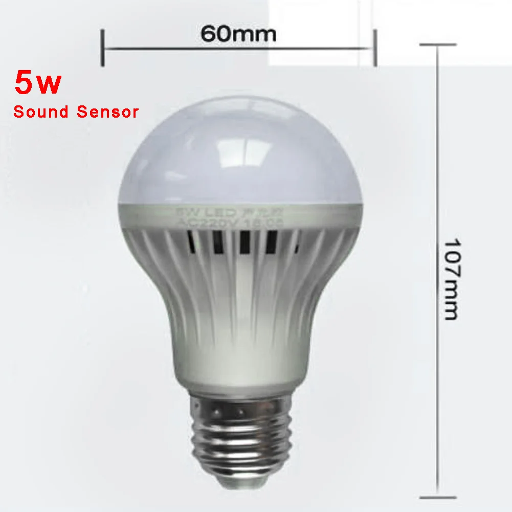 E27, 220 В, светодиодный, умный, звуковой, PIR, датчик движения, шаровой светильник, шаровая лампа, лампа для коридора, 3 Вт, 5 Вт, 7 Вт, 9 Вт, светильник с углом луча 180 градусов