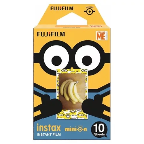 

New arrival Minion Fujifilm Instax Mini 8 mini 9 Film 10 Sheets Fuji For Polaroid mini camera 8 50s 7s 90 25 Share SP-1 Instant
