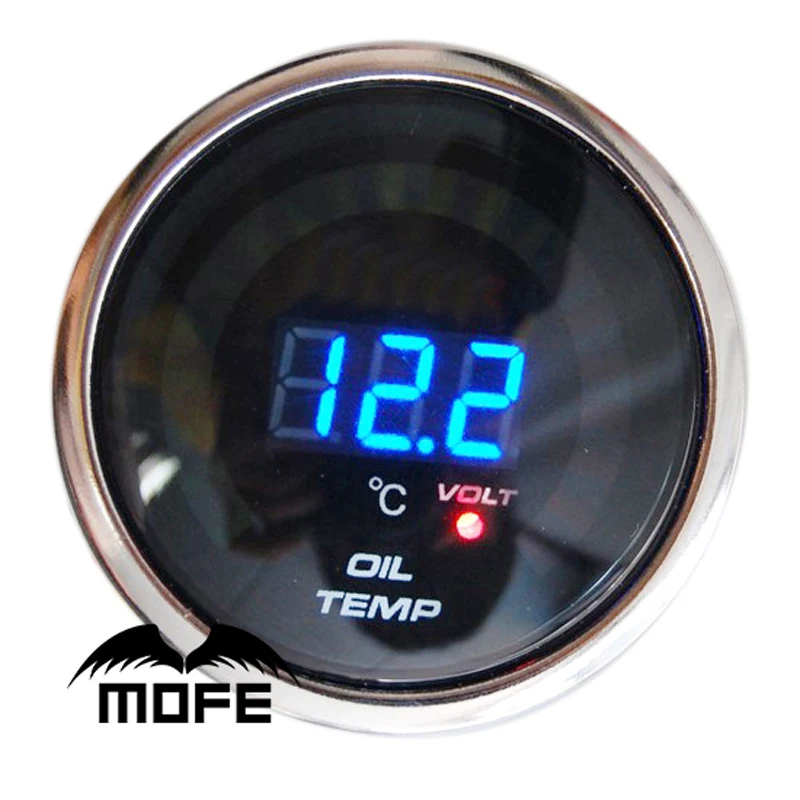 Original Logo 52mm 2" Car Meter 20 LCD Digital Oil Temp Temperature