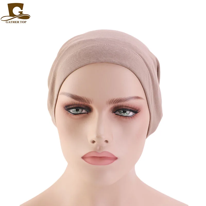 Women satin lining chemo cap elastic band night sleep cap Cancer Chemotherapy Chemo Beanies Cap Headwear Hair Accessories winter cap