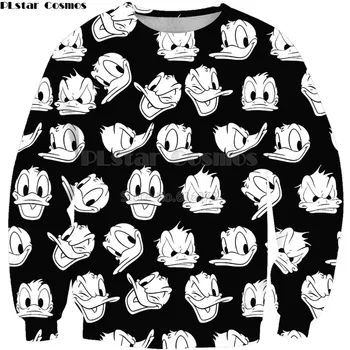 

PLstar Cosmos 2019 New Fashion Men 3d Sweatshirt Cartoon mouse cute Collage Print Unisex Casual O-Neck sweatshirts